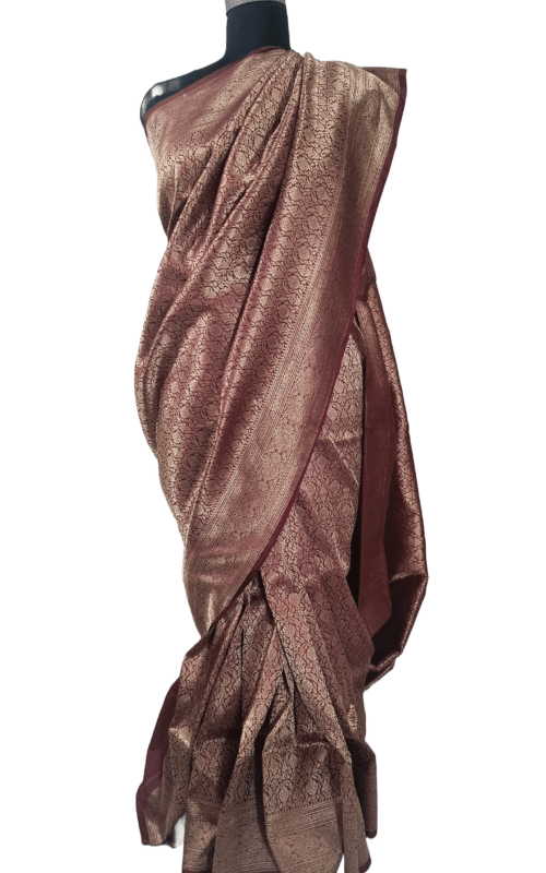 Pure Banarasi Jamdani Silk Saree