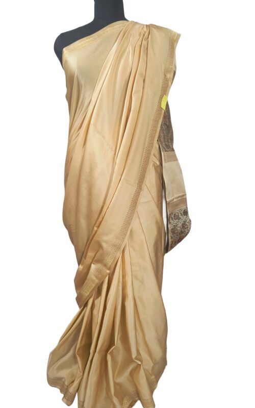 Pure satin silk paithani