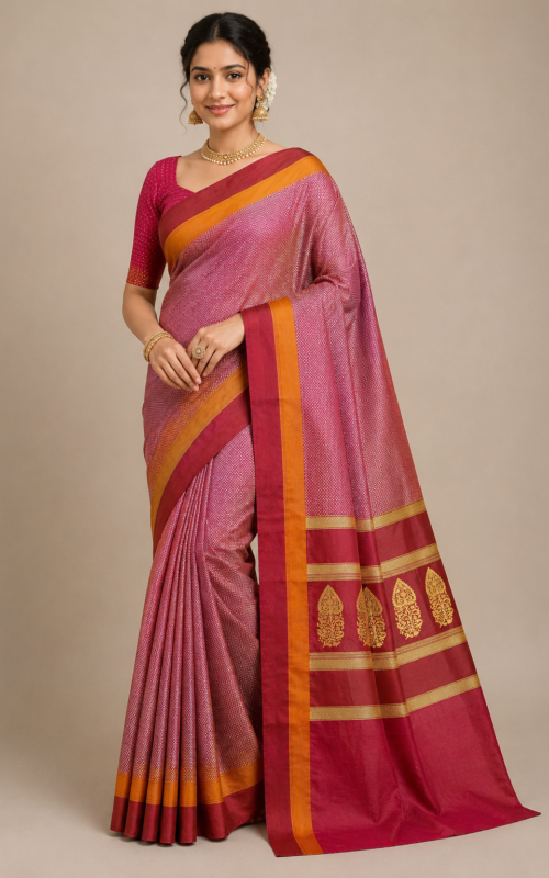 Pure Handloom Jacquard Silk Saree