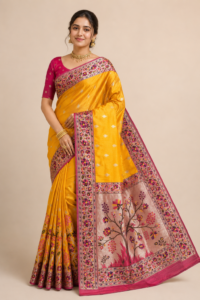 Pure Silk Meenakari Saree