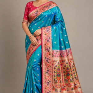 Pure Paithani Meenakari Saree