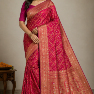 Pure Katan Lariya Saree