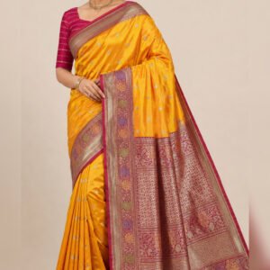Pure meenakari silk saree